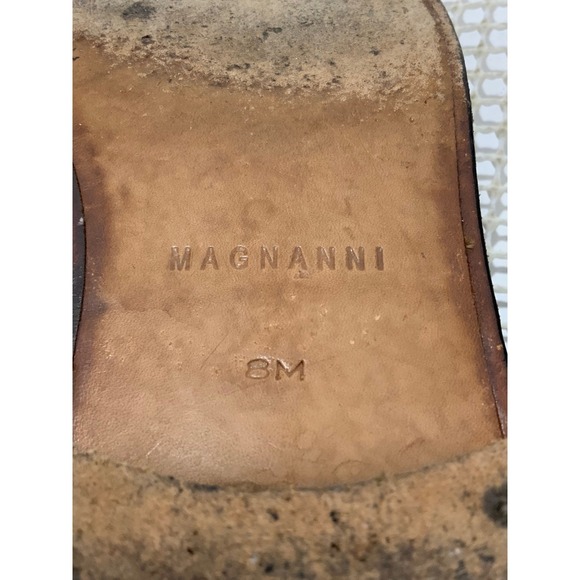 Magnanni Leather Tassel Loafers Mens‎ Size 8 Black EUC main image 7